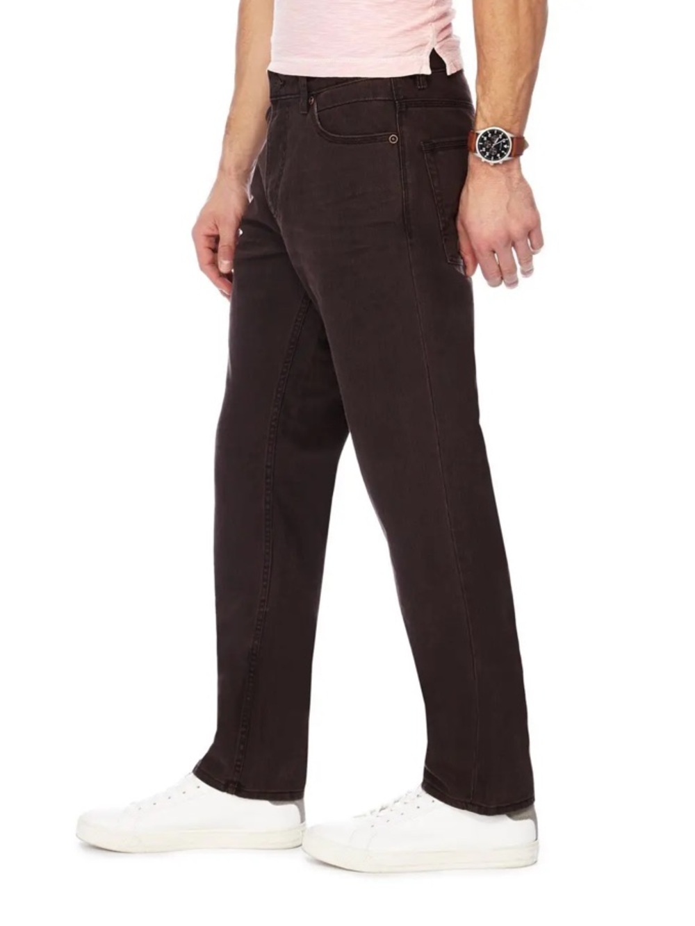 Mantaray Brown Straight-Leg Jeans - Picture 5 of 10